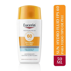 PROTETOR SOLAR FACIAL EUCERIN SUN HYDRO FLUID FPS60 50ML