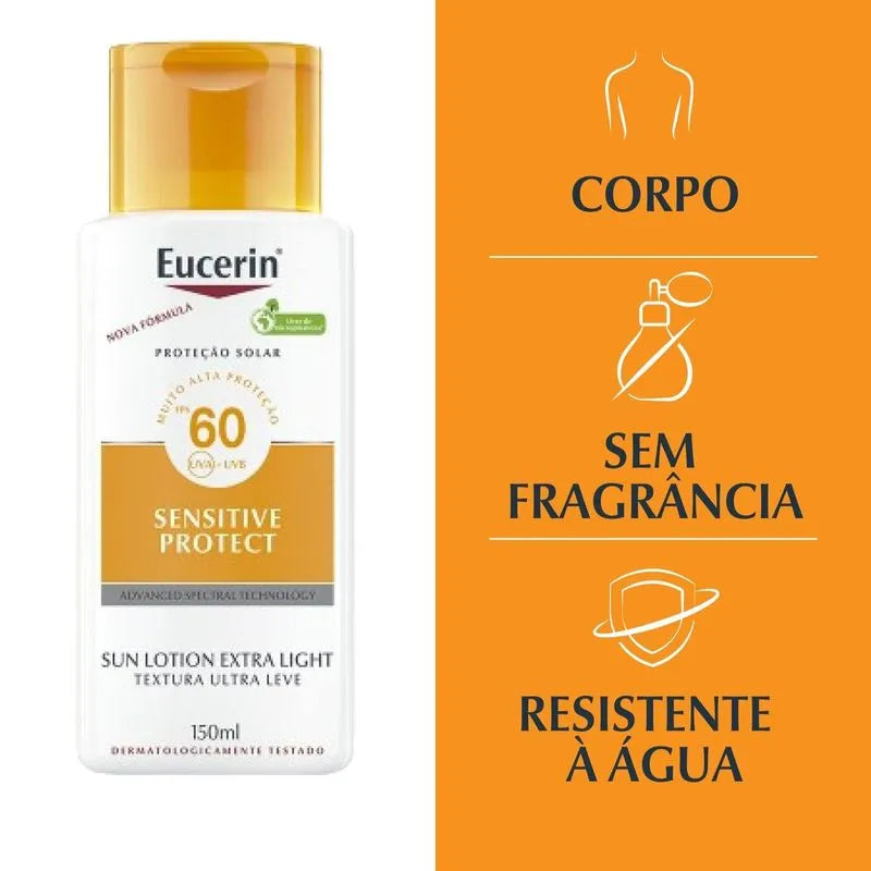 PROTETOR SOLAR CORPORAL EUCERIN SUN EXTRA LIGHT FPS 60